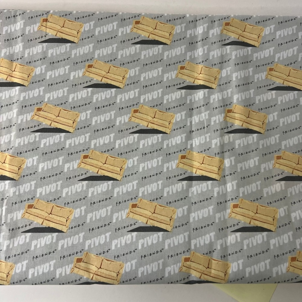 Friends‎ Ross Chandler Rachel Pivot Couch Cotton Gray 44 x 3yds New